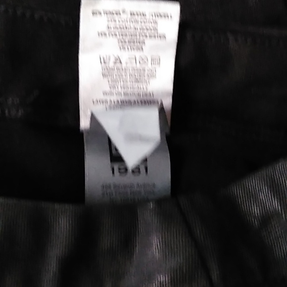 DL1961 Haven Legging Faux Leather Asphalt Skinny Raw Hem - Size 23 - Picture 8 of 8